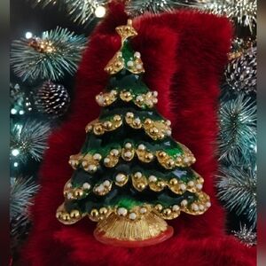 Vintage Albert Weiss Christmas Tree Brooch